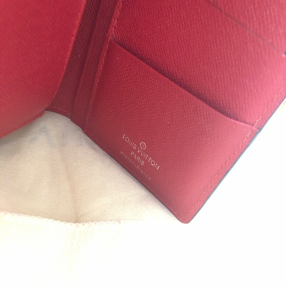 Supreme x Louis Vuitton Red EPI Brazza Wallet - Picture 2 of 6